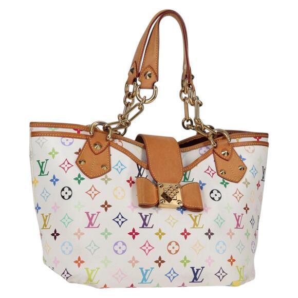 LOUIS VUITTON Monogram Multicolor Annie GM Tote Bag White M40303 - Picture 1 of 16